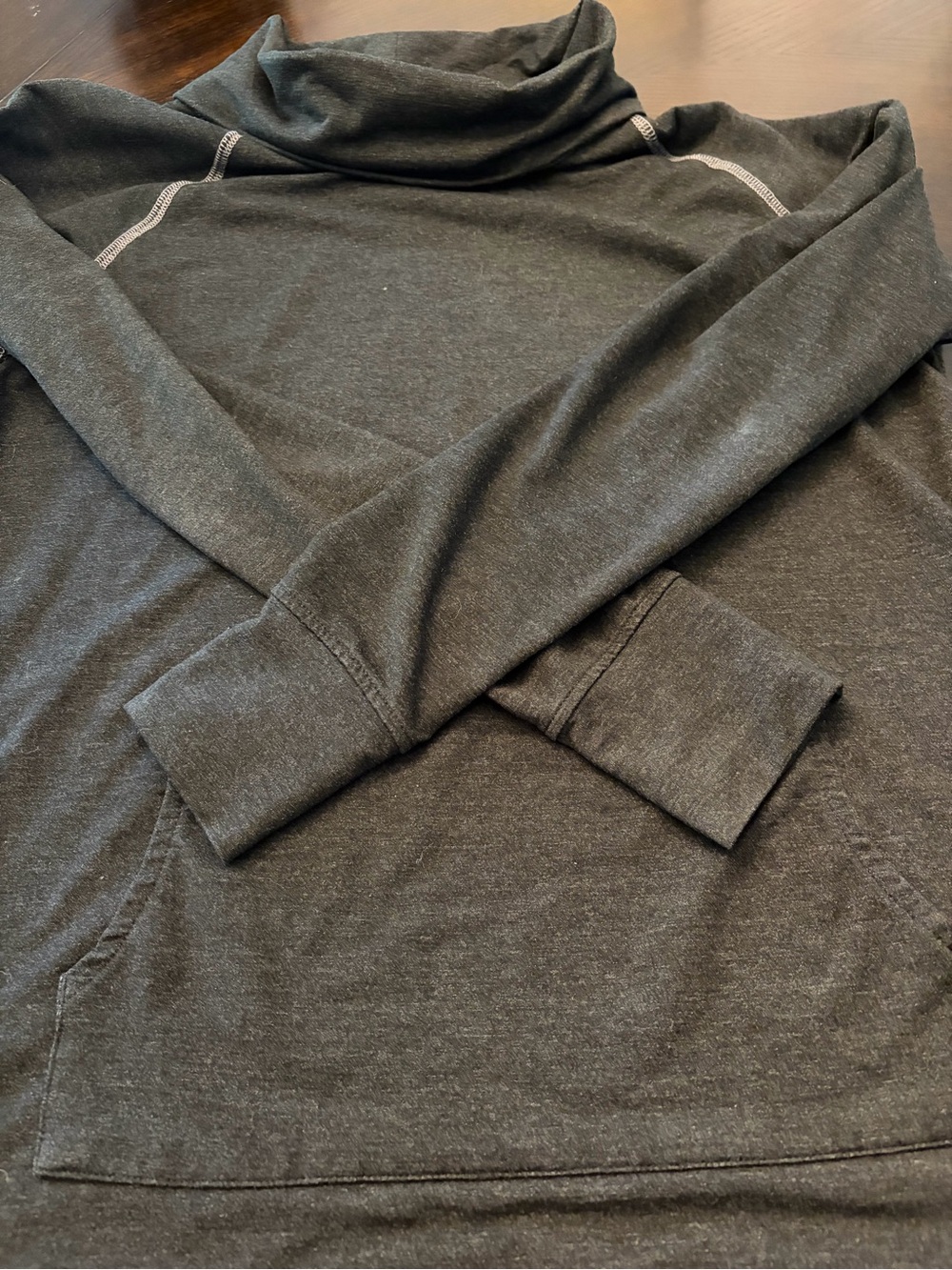 Kuhl Cowl Neck Pullover Charcoal GraySize XL